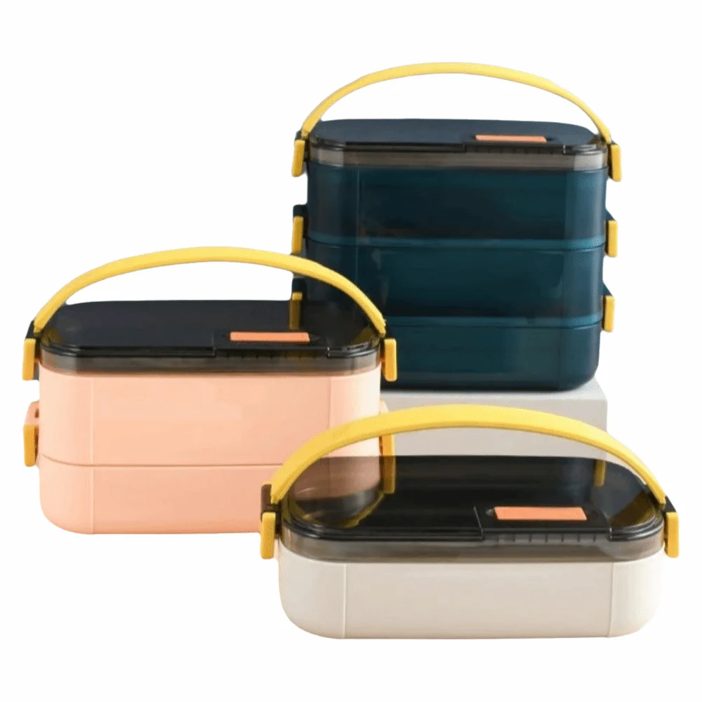 2/3 Layer Stainless Steel Bento Box Sealed Design with Handle Food Storage Container Leak-Proof with Compartment
2/3 Layer Stainless Steel Bento Box Sealed Design with Handle Food Storage Container Leak-Proof with Compartment