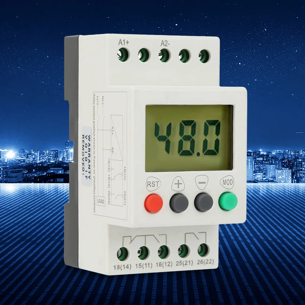 Overvoltage Protector Single Phase Relay SVR1000 Single Phase Over Voltage Under Voltage Relay Undervoltage Protector
Overvoltage Protector Single Phase Relay SVR1000 Single Phase Over Voltage Under Voltage Relay Undervoltage Protector