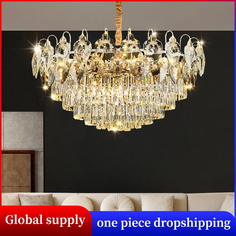 Luxury High Quality Crystal Chandelier Dining Table Pendant Light Living Room Dining Room Lighting Hanging Lighting Fixture
Luxury High Quality Crystal Chandelier Dining Table Pendant Light Living Room Dining Room Lighting Hanging Lighting Fixture