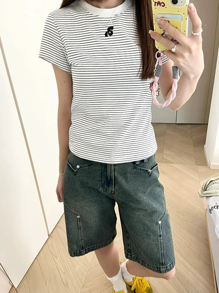 Женские джинсы с высокой талией и широкими штанинами в американском ретро-стиле, прямого кроя, для полных, летние, стройнящие, брюки-палаццо (пять четвертей длины)
Женские джинсы с высокой талией и широкими штанинами в американском ретро-стиле, прямого кроя, для полных, летние, стройнящие, брюки-палаццо (пять четвертей длины)