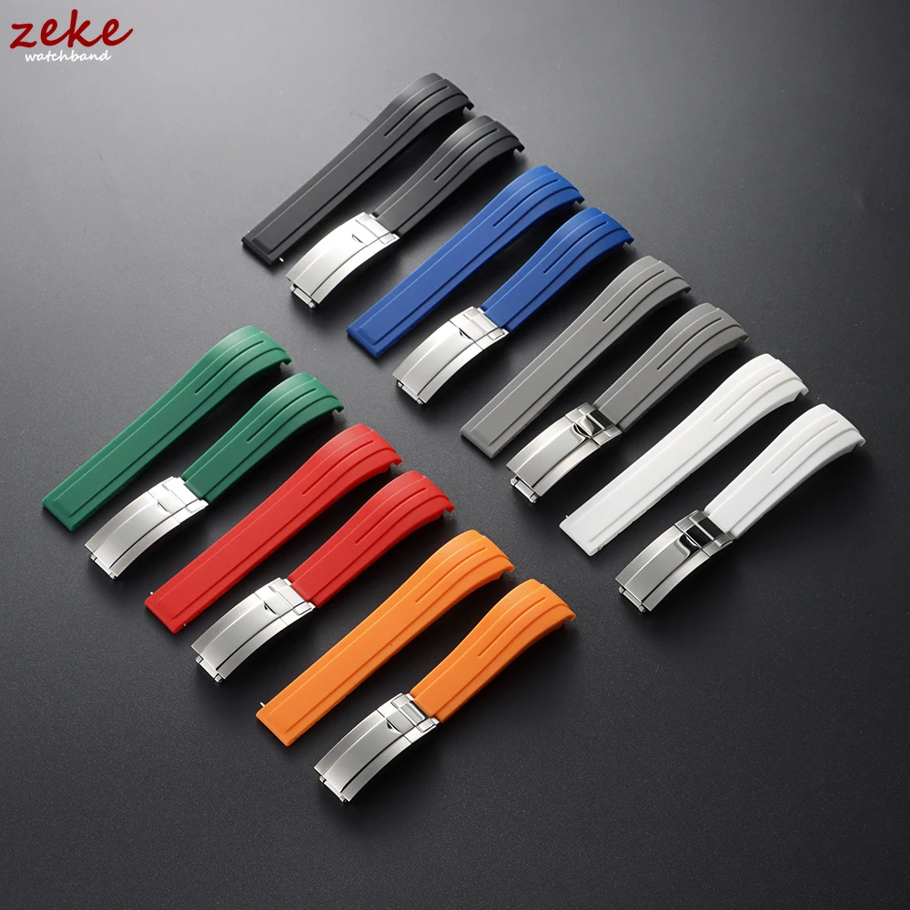 Durable Rubber Watchband Stainless Steel Folding Buckle Watch Strap for Rolex Black WaterGhost Green Submariner Daytona Men Belt
Durable Rubber Watchband Stainless Steel Folding Buckle Watch Strap for Rolex Black WaterGhost Green Submariner Daytona Men Belt