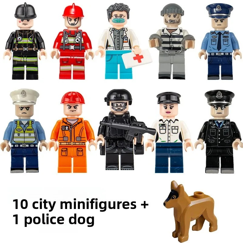 Cross-border city professional engineer firefighter doll building block wholesale for foreign trade
Cross-border city professional engineer firefighter doll building block wholesale for foreign trade