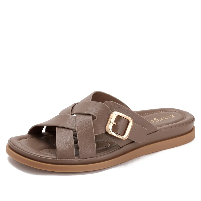 Women Casual Sandals Summer New Buckle Flip Flops Soft Thick Sole Non Slip Beach Shoes
Women Casual Sandals Summer New Buckle Flip Flops Soft Thick Sole Non Slip Beach Shoes