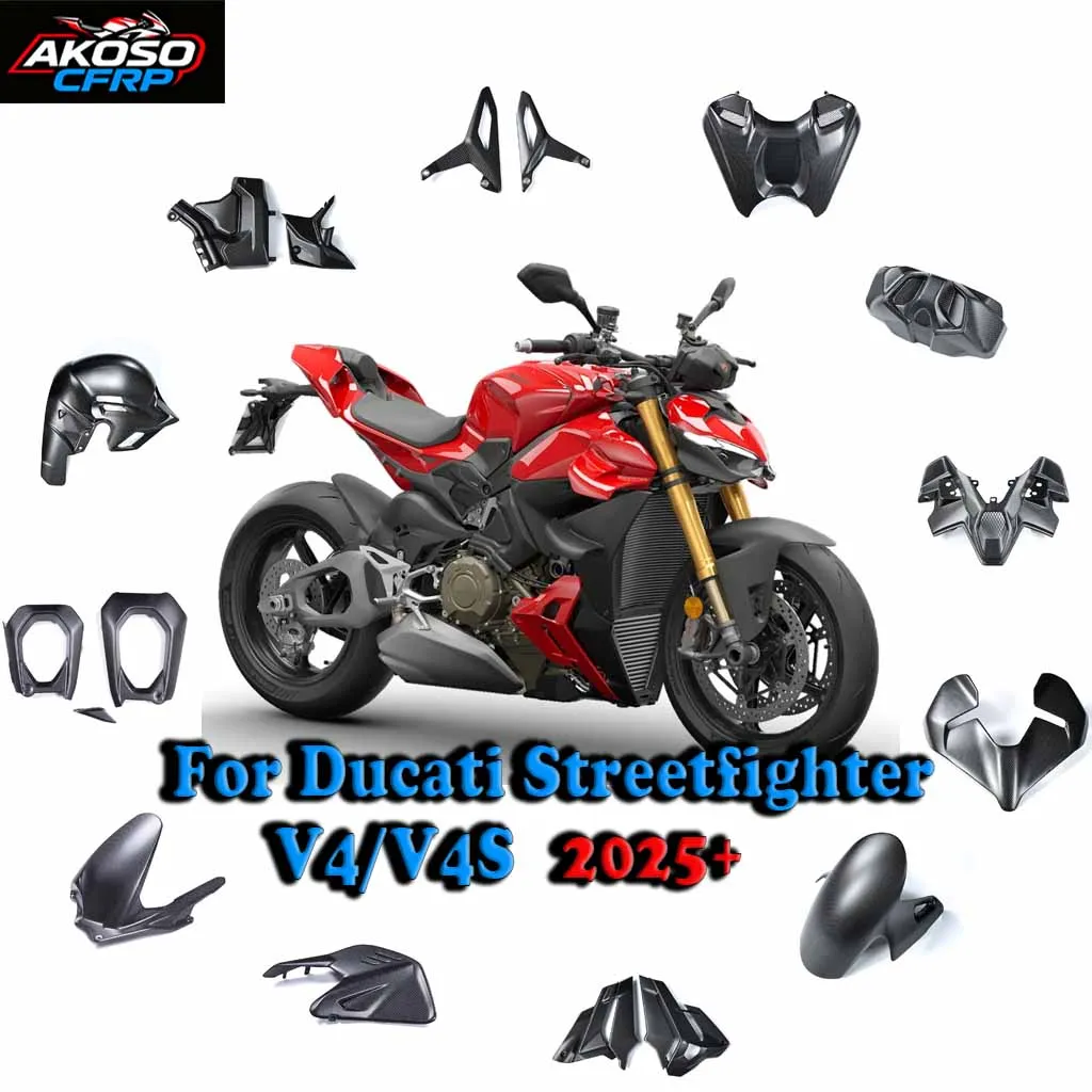 For Ducati Streetfighter V4/V4S 2025 Motorcycle Side Panel Carbon Fiber Fender Fuel Tank Cover Exhaust Belly Pan Fairing Matte
For Ducati Streetfighter V4/V4S 2025 Motorcycle Side Panel Carbon Fiber Fender Fuel Tank Cover Exhaust Belly Pan Fairing Matte