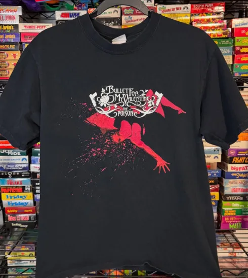 Рубашка Vtg Bullet For My Valentine Rock Tour с короткими рукавами черного цвета KV32141
Рубашка Vtg Bullet For My Valentine Rock Tour с короткими рукавами черного цвета KV32141