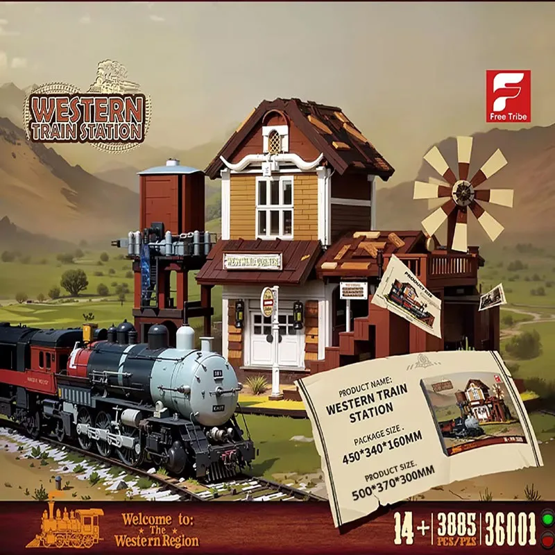 Western City Street View Building Blocks 3885PCS Steam Train Station Model Bricks DIY Holiday Decoration Gift for teenagers
Western City Street View Building Blocks 3885PCS Steam Train Station Model Bricks DIY Holiday Decoration Gift for teenagers