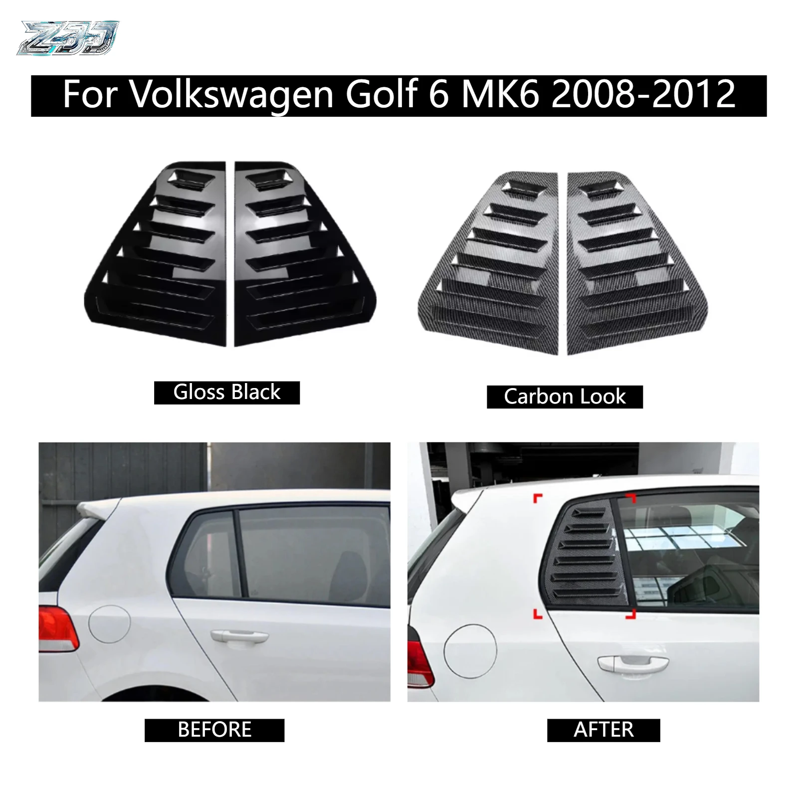 For Volkswagen Golf 6 MK6 2008-2012 Rear Quarter Window Louvers Sun Shade Cover Heat Shield Weatherproof Anti Fade Car Styling
For Volkswagen Golf 6 MK6 2008-2012 Rear Quarter Window Louvers Sun Shade Cover Heat Shield Weatherproof Anti Fade Car Styling