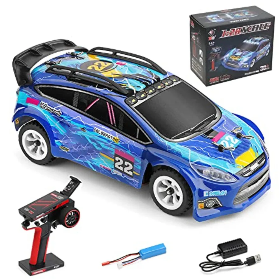 RC drift car for adults, metal chassis, black, 1:28 scale, 4WD, 30 km/h high speed, 2.4 GHz remote control
RC drift car for adults, metal chassis, black, 1:28 scale, 4WD, 30 km/h high speed, 2.4 GHz remote control