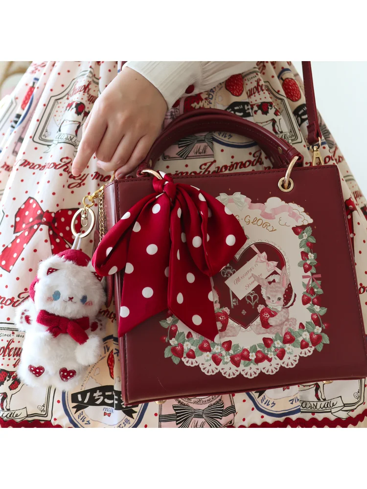 Japanese Style Sweet Lolita Girls Square Bag Elegant Printed Baby Rabbit Cute Strawberry Afternoon Tea Kawaii Red Pu Handbag
Japanese Style Sweet Lolita Girls Square Bag Elegant Printed Baby Rabbit Cute Strawberry Afternoon Tea Kawaii Red Pu Handbag