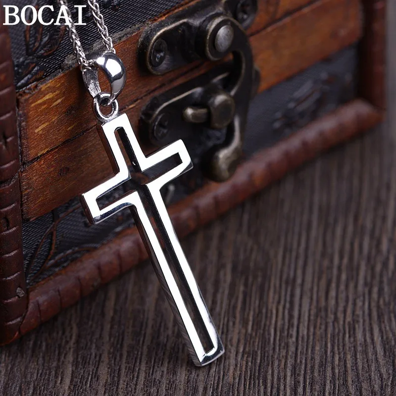 BOCAI S925 Sterling Silver Charms Pendants for Women Men New Fashion Hip Hop Baking-varnish Cross Amulet Jewelry Gift Wholesale
BOCAI S925 Sterling Silver Charms Pendants for Women Men New Fashion Hip Hop Baking-varnish Cross Amulet Jewelry Gift Wholesale
