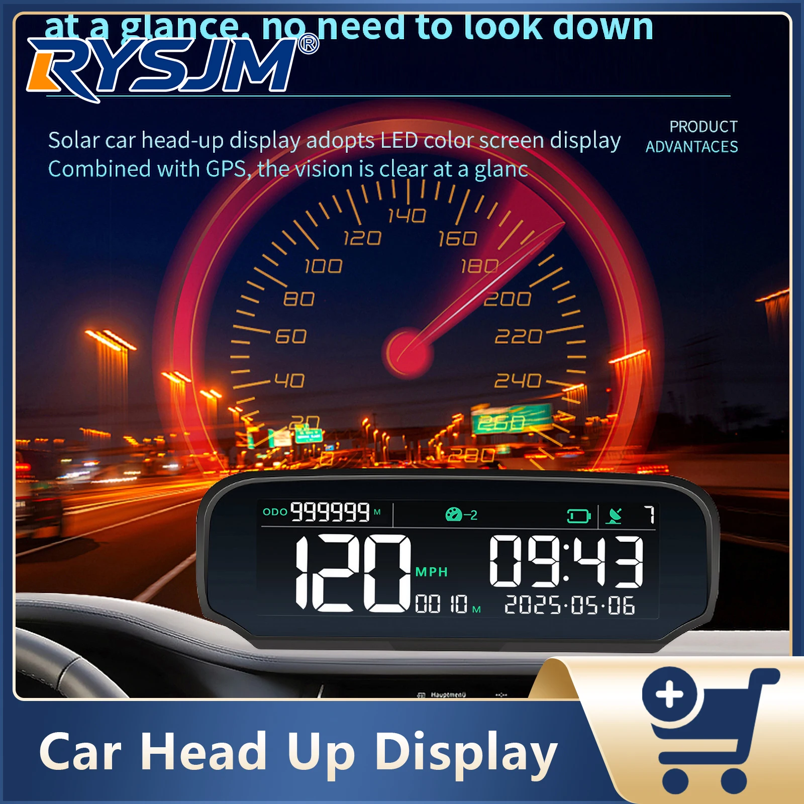 X100 Digital Car Head Up Display With Solar Charging GPS Speedometer With Alarm Function Clock Car Multi-functional Gauge
X100 Digital Car Head Up Display With Solar Charging GPS Speedometer With Alarm Function Clock Car Multi-functional Gauge