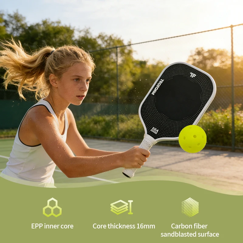 2026 New 14mm 16mm High Density Full Foam Core T700 Carbon Fiber Pickleball Paddle Durable for Training
2026 New 14mm 16mm High Density Full Foam Core T700 Carbon Fiber Pickleball Paddle Durable for Training