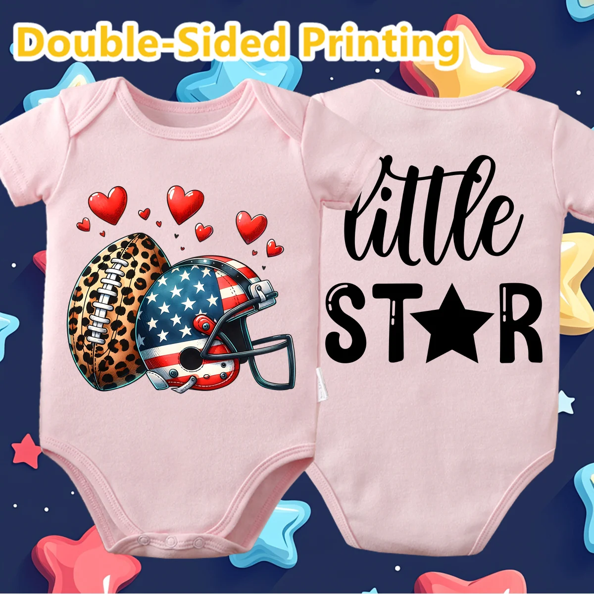 Боди из 100% хлопка, двусторонний регби с принтом, удобные комбинезоны для малышей, комбинезон для новорожденных от 0 до 12 месяцев
Боди из 100% хлопка, двусторонний регби с принтом, удобные комбинезоны для малышей, комбинезон для новорожденных от 0 до 12 месяцев