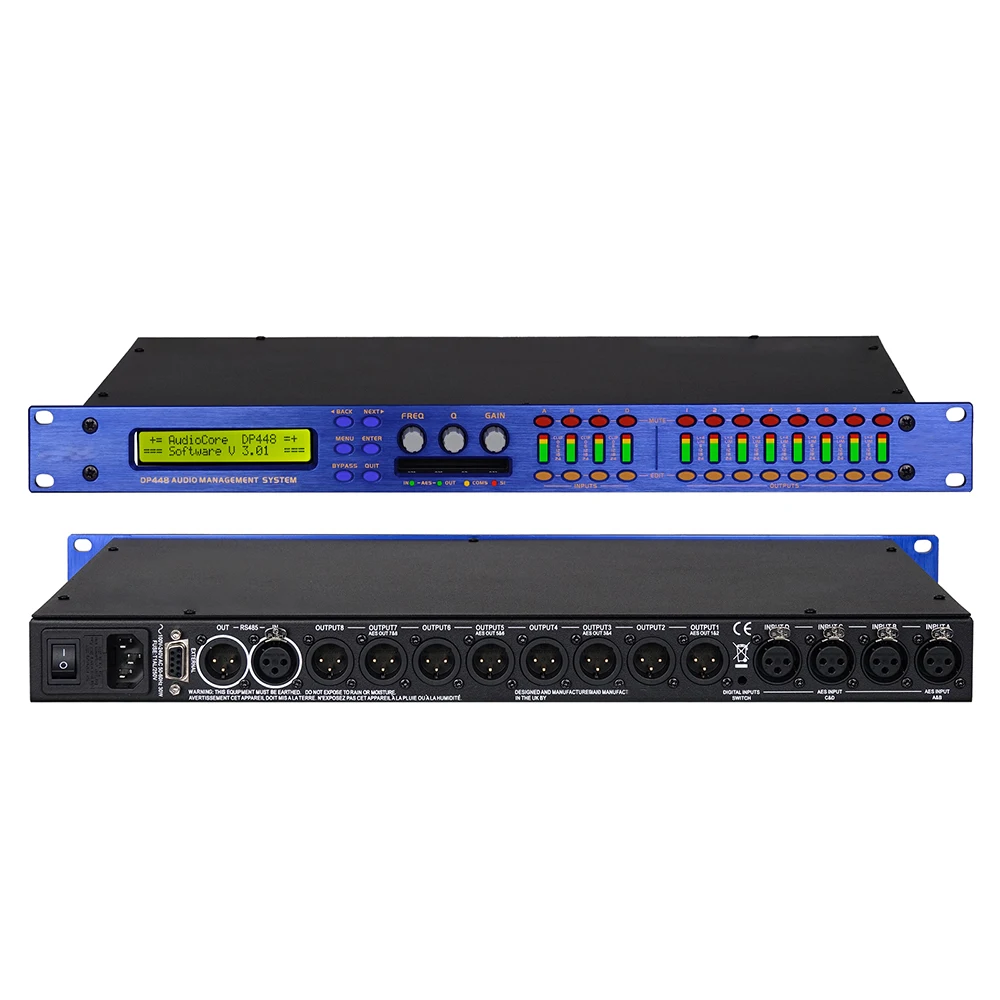 DP448 Audio Processor 4 Input 8 Output Professional Dynamic Balance Suitable For Stage Sound Equipment System
DP448 Audio Processor 4 Input 8 Output Professional Dynamic Balance Suitable For Stage Sound Equipment System