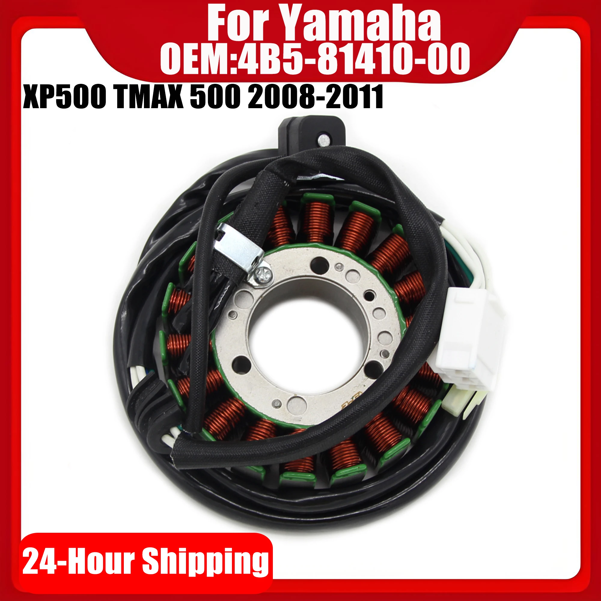 Stator Coil For Yamaha XP500 TMAX T MAX 500 TMAX500 2008 2009 2010 2011 4B5-81410-00
Stator Coil For Yamaha XP500 TMAX T MAX 500 TMAX500 2008 2009 2010 2011 4B5-81410-00