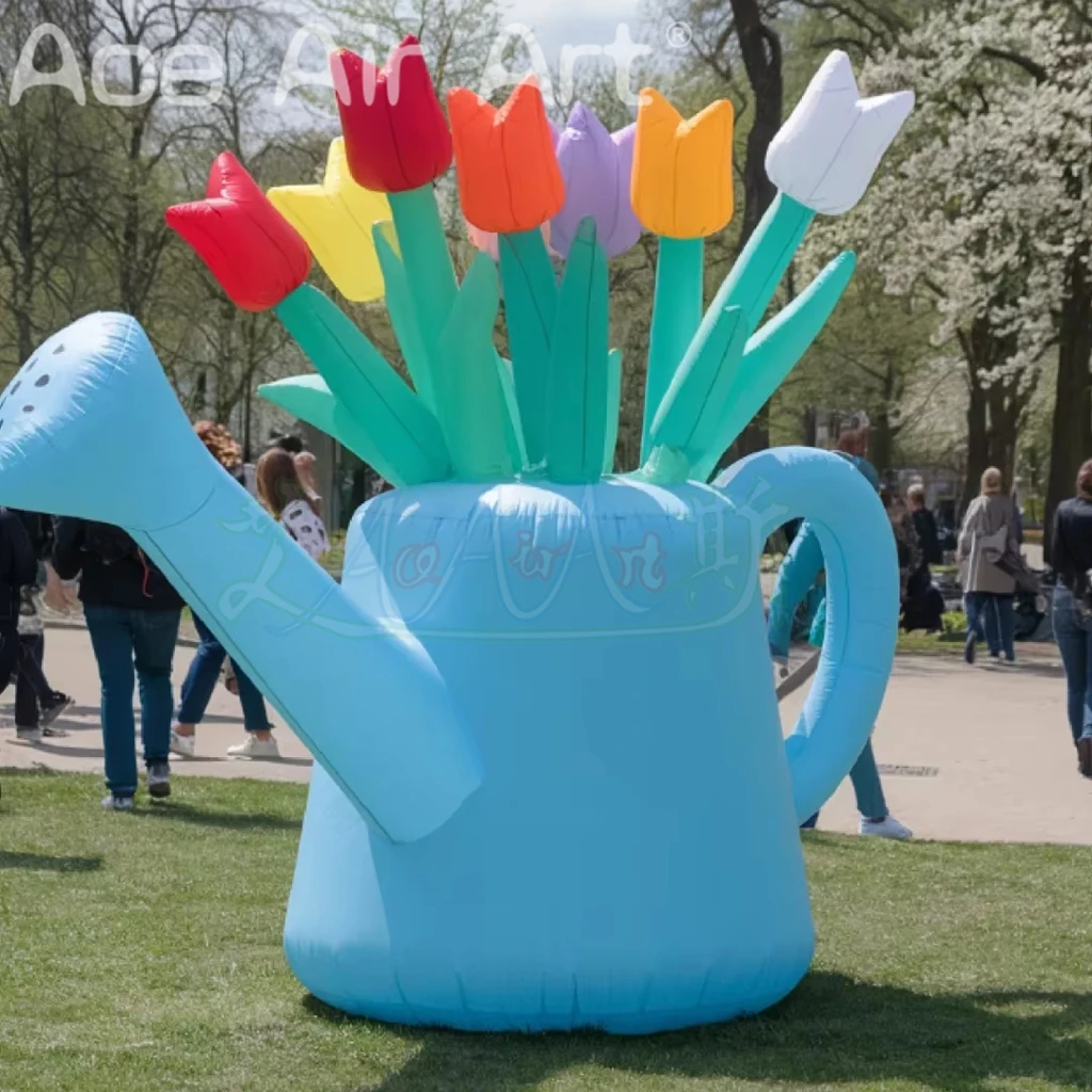 Giant Inflatable Flower Tulip with Watering Can for Outdoor Garden Spring Decoration
Giant Inflatable Flower Tulip with Watering Can for Outdoor Garden Spring Decoration