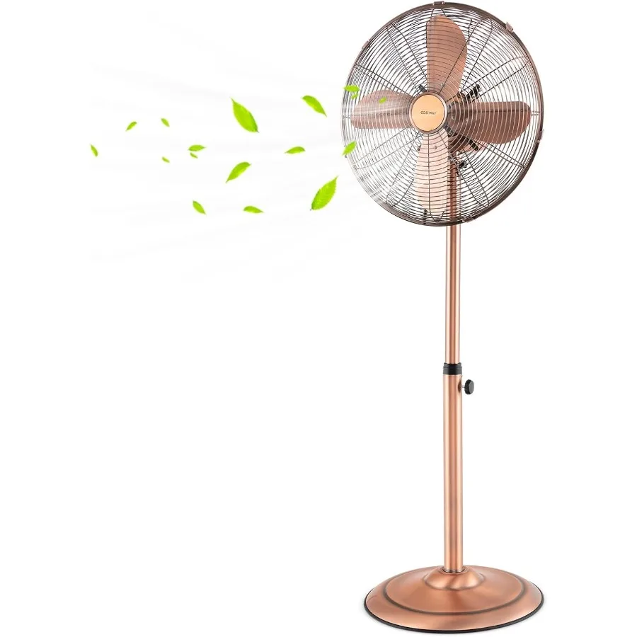 16-inch Metal Pedestal Fan with Height Adjustable Design Quiet High Velocity Performance 75 Oscillating Function 3 Wind Speed S
16-inch Metal Pedestal Fan with Height Adjustable Design Quiet High Velocity Performance 75 Oscillating Function 3 Wind Speed S