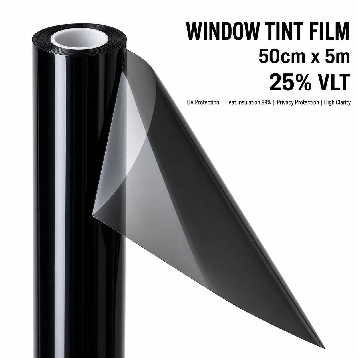 25% VLT Medium Smoke Nano Ceramic Car Window Tint Film 50cmX500cm Cool Comfort Window Shade Peel Drape Professional Roll Privacy
25% VLT Medium Smoke Nano Ceramic Car Window Tint Film 50cmX500cm Cool Comfort Window Shade Peel Drape Professional Roll Privacy