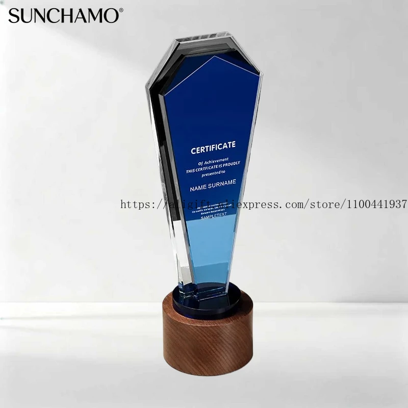 Customized Crystal Trophy With Wooden Base Creative Souvenir Engraved Award Honor Gifts Commemorative Home Decoration 1PC
Customized Crystal Trophy With Wooden Base Creative Souvenir Engraved Award Honor Gifts Commemorative Home Decoration 1PC
