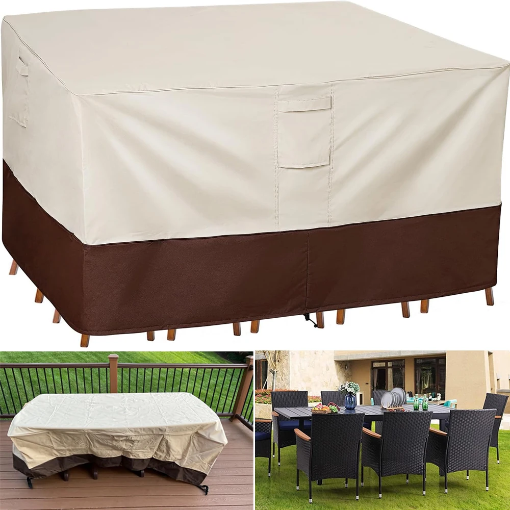 Patio Furniture Covers,Outdoor Furniture Cover Waterproof,420D Rectangular Patio Heavy Duty Table Cover Outdoor Dining Table
Patio Furniture Covers,Outdoor Furniture Cover Waterproof,420D Rectangular Patio Heavy Duty Table Cover Outdoor Dining Table