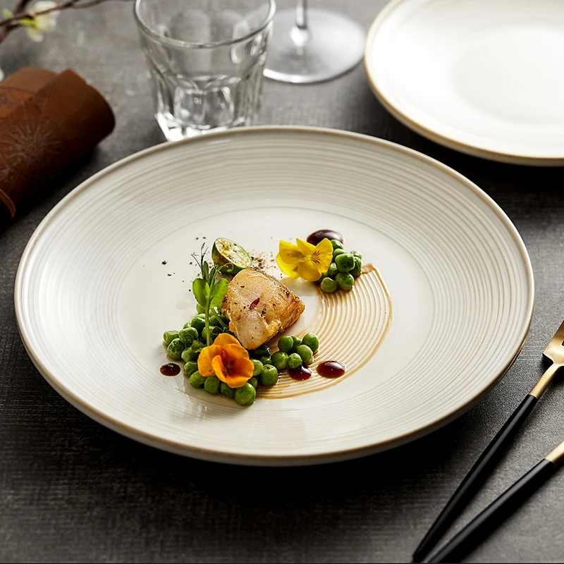 Good-looking Home High-end Sense Light Luxury Creative Restaurant Commercial Retro Ceramic Japanese Steak Plate Pasta Plate
Good-looking Home High-end Sense Light Luxury Creative Restaurant Commercial Retro Ceramic Japanese Steak Plate Pasta Plate