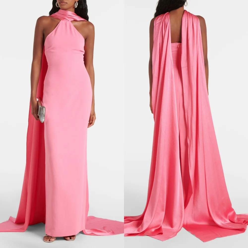 Customized Jersey Halter Straight Midi Dresses Bespoke Occasion Simple Woman Elegant Party Wedding Guest High Quality
Customized Jersey Halter Straight Midi Dresses Bespoke Occasion Simple Woman Elegant Party Wedding Guest High Quality