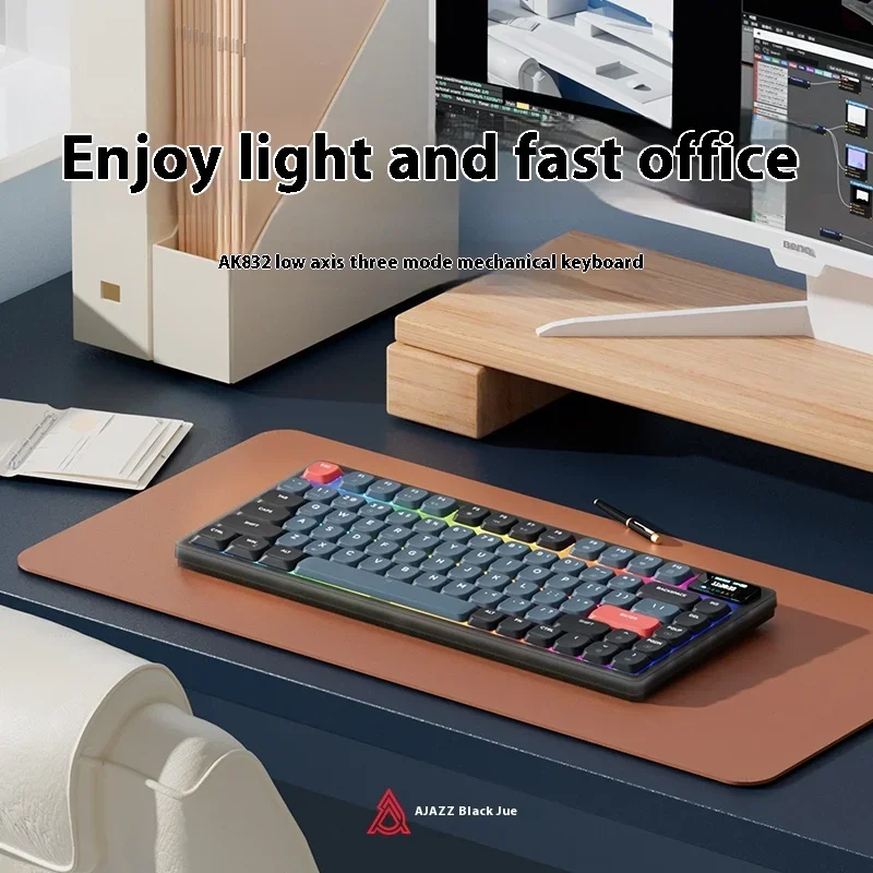 Ajazz Ak832pro Dwarf Shaft Mechanical Keyboard Supports Three Modes Of Connectivity wireless 2.4bluetooth 5.0wired Type-c Gaming
Ajazz Ak832pro Dwarf Shaft Mechanical Keyboard Supports Three Modes Of Connectivity wireless 2.4bluetooth 5.0wired Type-c Gaming