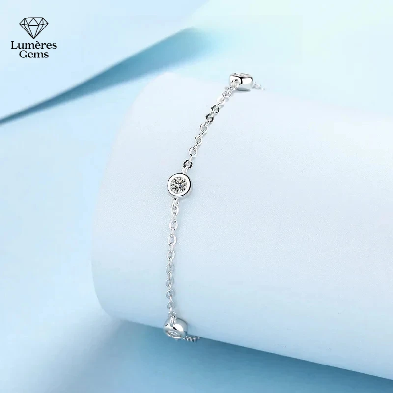 Classic Platinum PT950 Female Style GRA Certified Moissanite Bracelets For Women Sparkling Luxury Chain Jewelry Birthday Gift
Classic Platinum PT950 Female Style GRA Certified Moissanite Bracelets For Women Sparkling Luxury Chain Jewelry Birthday Gift