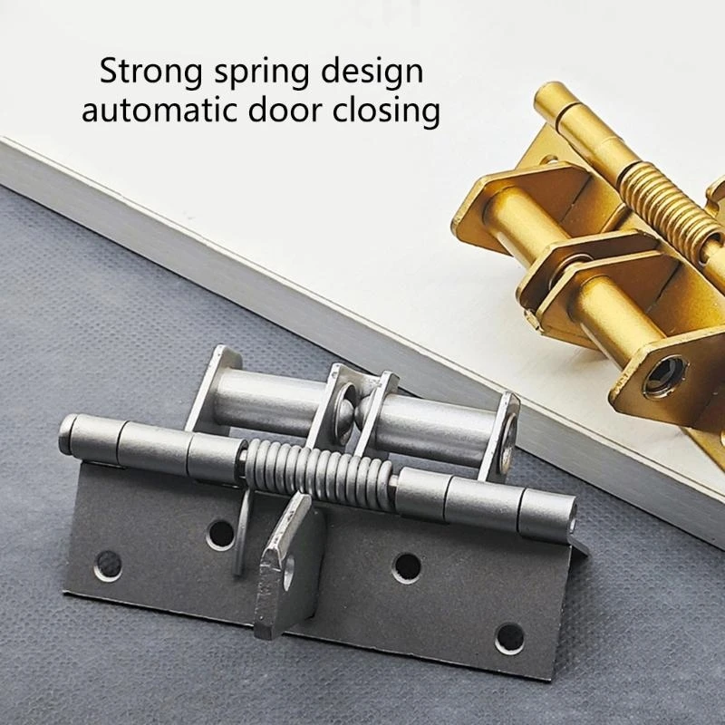 2Pieces Portable Spring Hinges for Indoor Door with Automatic Closing and 90 Degree Stop Easy Installion Deisigns 37JD
2Pieces Portable Spring Hinges for Indoor Door with Automatic Closing and 90 Degree Stop Easy Installion Deisigns 37JD