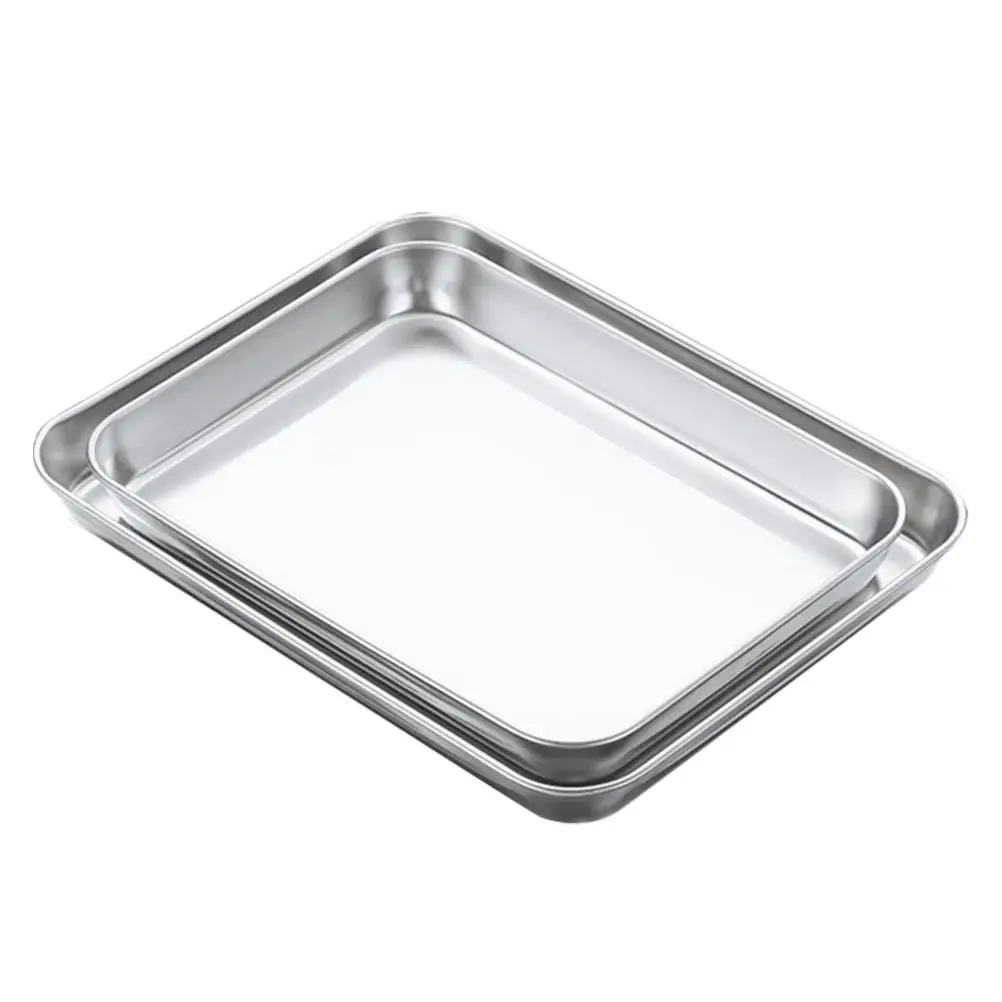 2 Pcs Stainless Steel Steamer Barbecue Plate Container for Home Platters Fruit Tray Rice Noodles Holding Flat-bottom
2 Pcs Stainless Steel Steamer Barbecue Plate Container for Home Platters Fruit Tray Rice Noodles Holding Flat-bottom