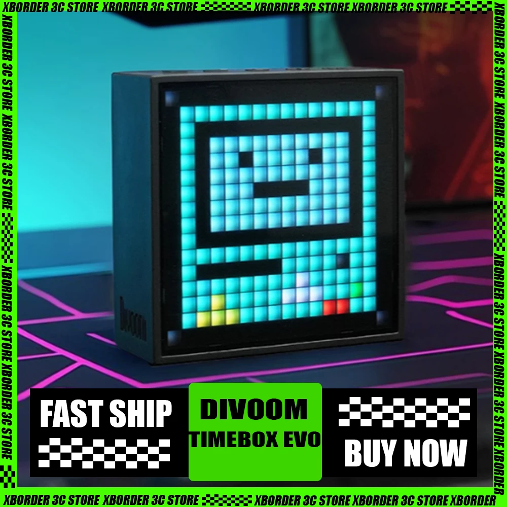 Divoom Timebox Evo Беспроводная Bluetooth Портативная колонка Пиксельный экран Программируемый светодиодный портативный динамик Модная настольная настройка Подарок
Divoom Timebox Evo Беспроводная Bluetooth Портативная колонка Пиксельный экран Программируемый светодиодный портативный динамик Модная настольная настройка Подарок