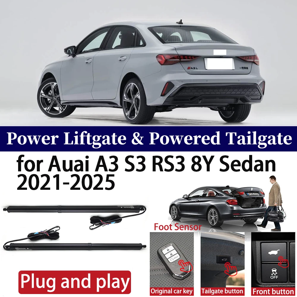 for Auai A3 S3 RS3 8Y Sedan 2021-2025 Car Auto Power Electric Tailgate Liftgate Lift Trunk Closer System Boot Lift Motor Kit
for Auai A3 S3 RS3 8Y Sedan 2021-2025 Car Auto Power Electric Tailgate Liftgate Lift Trunk Closer System Boot Lift Motor Kit