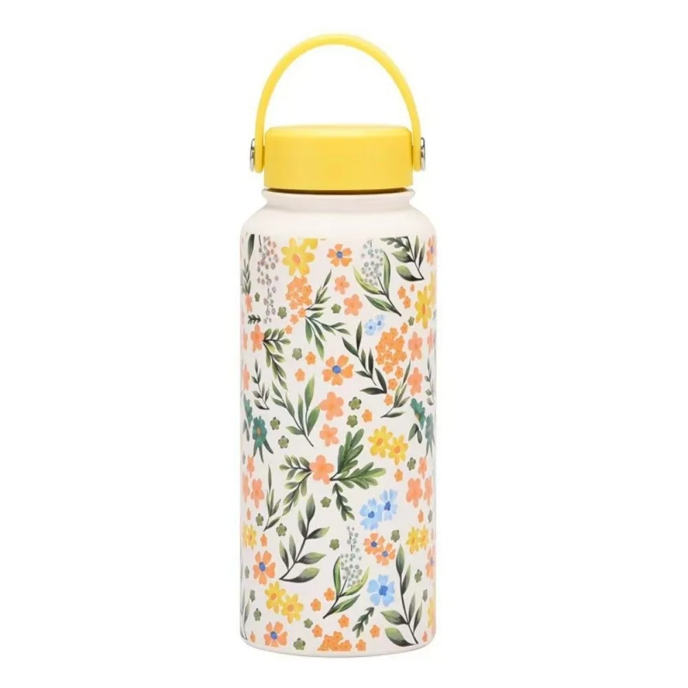 Creative Thermal Water Bottle Portable Stainless Steel Outdoor Insulated Mug 1L Large Capacity Floral Insulated Bottle
Creative Thermal Water Bottle Portable Stainless Steel Outdoor Insulated Mug 1L Large Capacity Floral Insulated Bottle