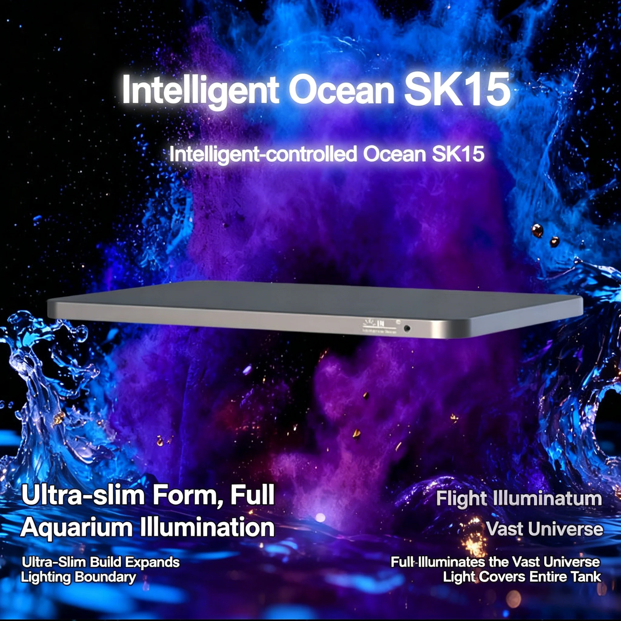 SK15 SKY Flat Panel Seawater Coral Light Fanless Bluetooth/WIFI Smart 8 Channel IP65 Waterproof Lamp Sunrise And Sunset
SK15 SKY Flat Panel Seawater Coral Light Fanless Bluetooth/WIFI Smart 8 Channel IP65 Waterproof Lamp Sunrise And Sunset
