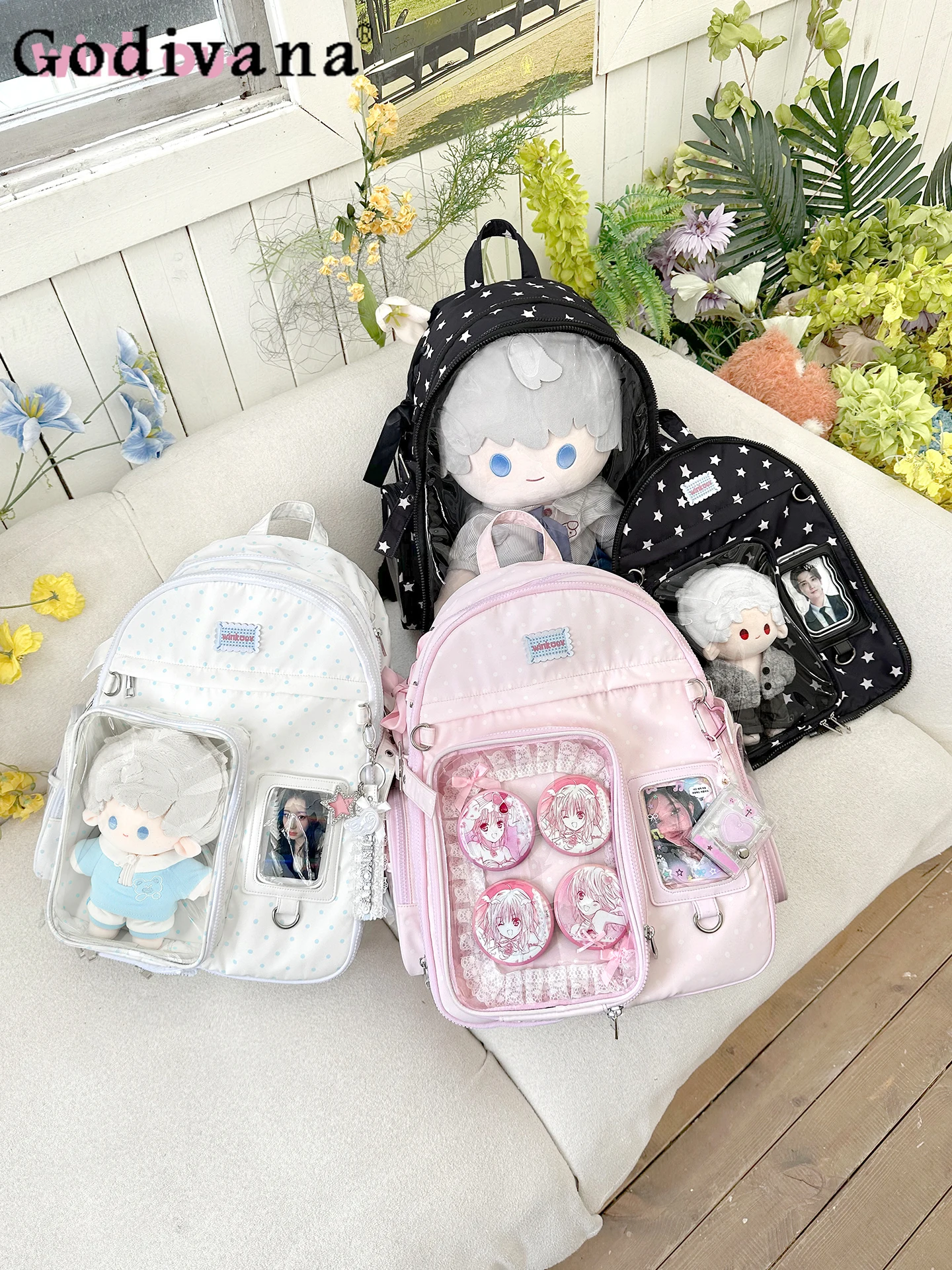 Japanese Original Lolita Cute 20cm Doll Bag Daily Large Capacity Backpack Sweet Cute Girl Commuting Casual School Bag
Japanese Original Lolita Cute 20cm Doll Bag Daily Large Capacity Backpack Sweet Cute Girl Commuting Casual School Bag