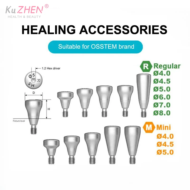 Dental Implant Surgical Accessories Grade 5 Titanium Healing Abutment Compatible with Osstem System Dental Healing Cap Grade
Dental Implant Surgical Accessories Grade 5 Titanium Healing Abutment Compatible with Osstem System Dental Healing Cap Grade