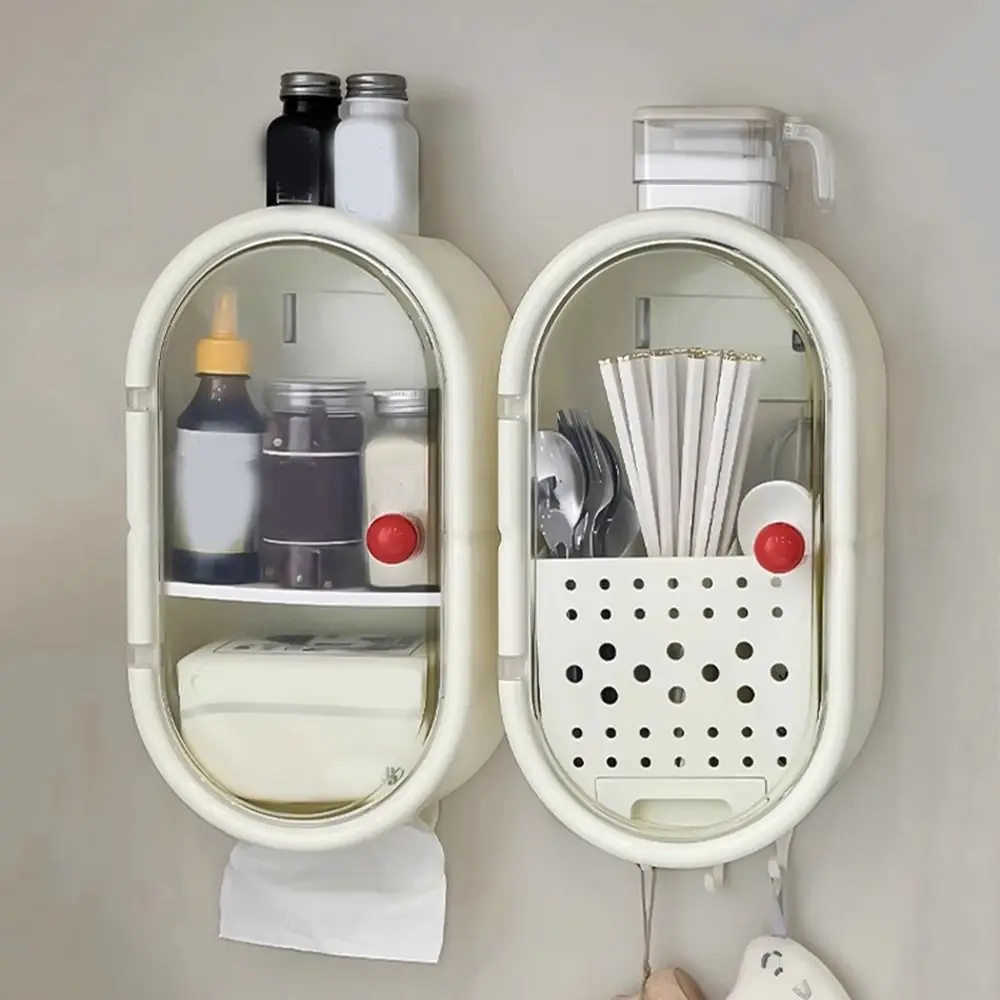 Wall Mounted Chopsticks Storage Box Large Capacity Dustproof Tableware Storage Box Plastic Anti-Mold Chopstick Cage Bedroom
Wall Mounted Chopsticks Storage Box Large Capacity Dustproof Tableware Storage Box Plastic Anti-Mold Chopstick Cage Bedroom