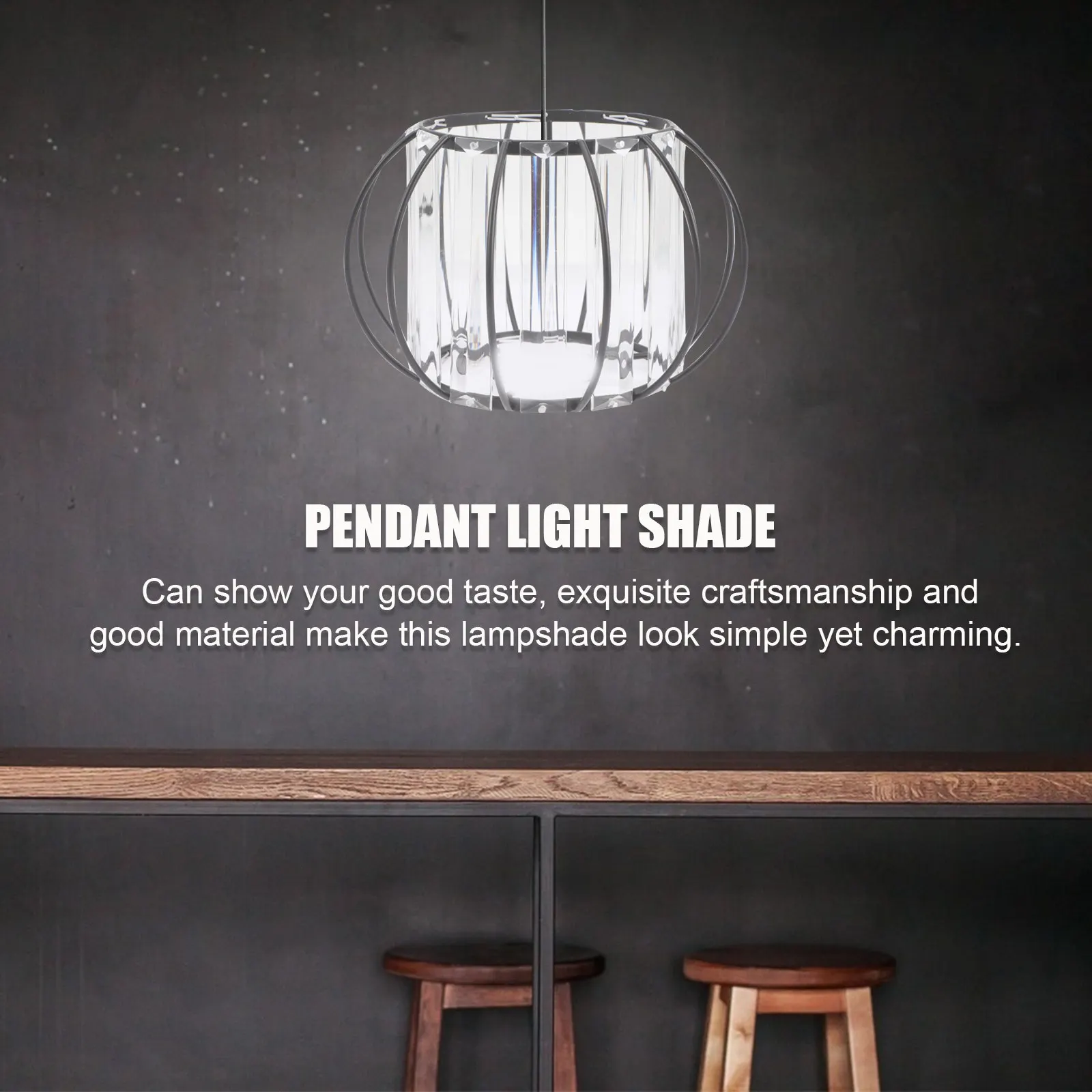 Elegant Crystal Glass Lampshade Compatible with Ceiling and Pendant Lights E27 Base Modern Decorative Light Cover for Living
Elegant Crystal Glass Lampshade Compatible with Ceiling and Pendant Lights E27 Base Modern Decorative Light Cover for Living