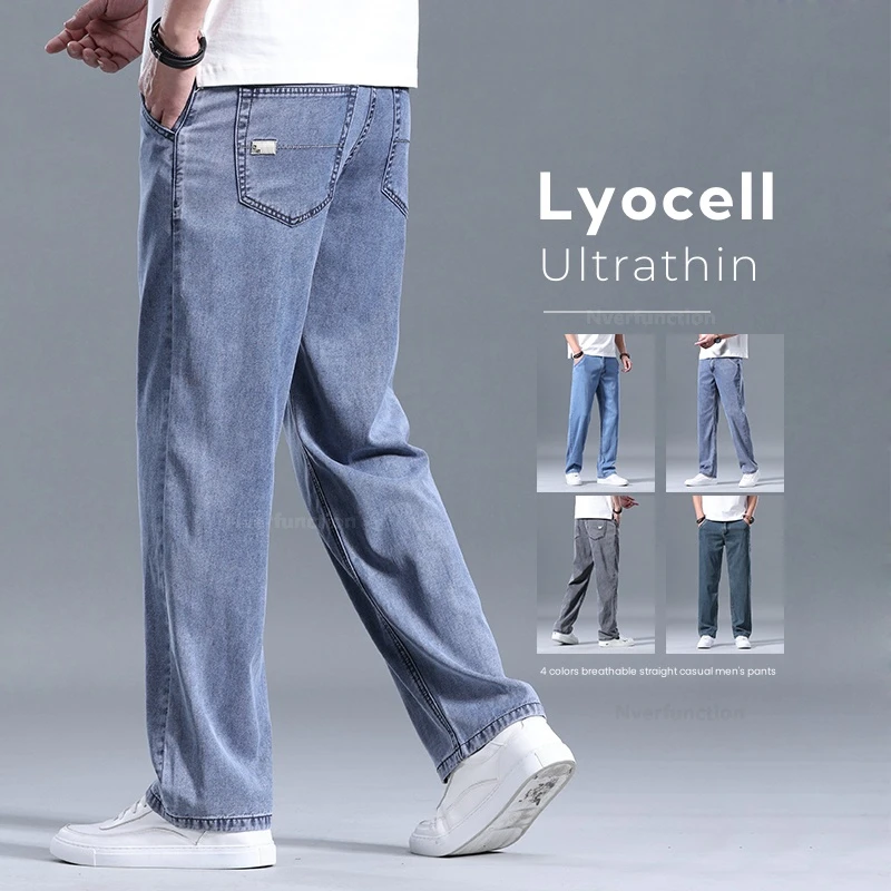 Lyocell Pants Men's 2026 Summer Clothes Ultra Thin Fashion Casual Pants Male Baggy Drape Straight Denim Trousers
Lyocell Pants Men's 2026 Summer Clothes Ultra Thin Fashion Casual Pants Male Baggy Drape Straight Denim Trousers