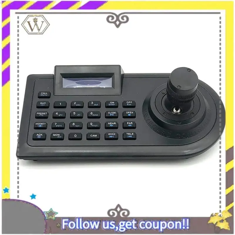 New 3D Axis Joystick CCTV Keyboard Controller Keypad For AHD Security PTZ Speed Camera Decoder DVR NVR Pelco RS485
New 3D Axis Joystick CCTV Keyboard Controller Keypad For AHD Security PTZ Speed Camera Decoder DVR NVR Pelco RS485