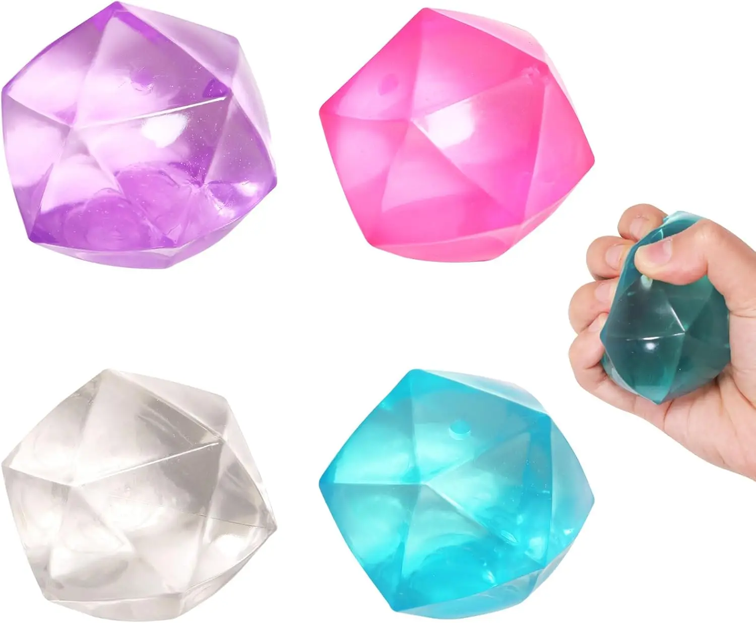 4pcs Mini Small 1.8inch Masonry Ice Squishy Stress Balls-Polyhedron Diamond Sugar Balls Slow Rise-Fidget Toy for Kids Gel Filled Classroom, Calming Toys Anxiety Children Teens (4pcs)
4pcs Mini Small 1.8inch Masonry Ice Squishy Stress Balls-Polyhedron Diamond Sugar Balls Slow Rise-Fidget Toy for Kids Gel Filled Classroom, Calming Toys Anxiety Children Teens (4pcs)
