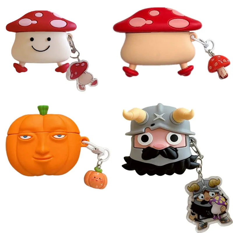 Delicious In Dungeon Cosplay Mushroom Pumpkin Silicone Earphone Protective Case Cute Earphone Case for AirPods Pro 2 AirPods 4 3
Delicious In Dungeon Cosplay Mushroom Pumpkin Silicone Earphone Protective Case Cute Earphone Case for AirPods Pro 2 AirPods 4 3