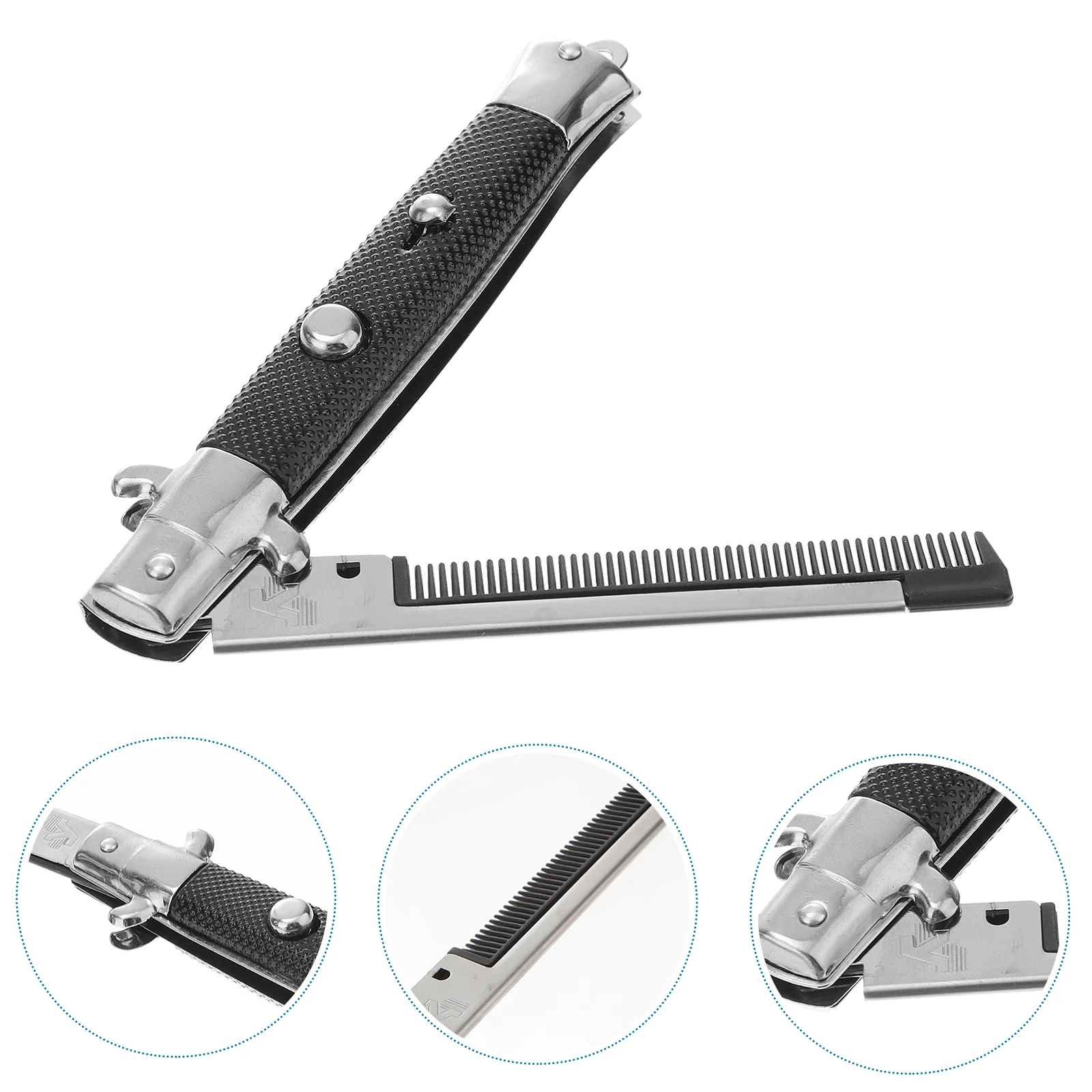 1pc Foldable Metal Spring Comb Plastic Handle Comb Portable Pocket Comb for Men (Random Pattern)
1pc Foldable Metal Spring Comb Plastic Handle Comb Portable Pocket Comb for Men (Random Pattern)