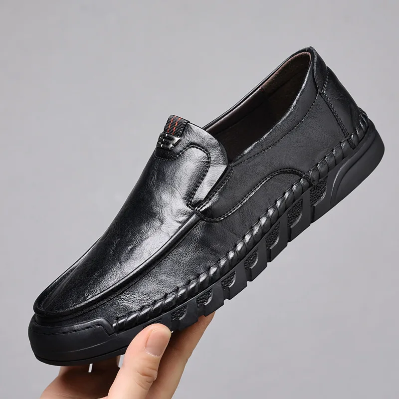 Spring Summer New Leather Shoes for Men Solid Color Business Casual Shoes Male Round Head Designer Driving Loafers Man
Spring Summer New Leather Shoes for Men Solid Color Business Casual Shoes Male Round Head Designer Driving Loafers Man