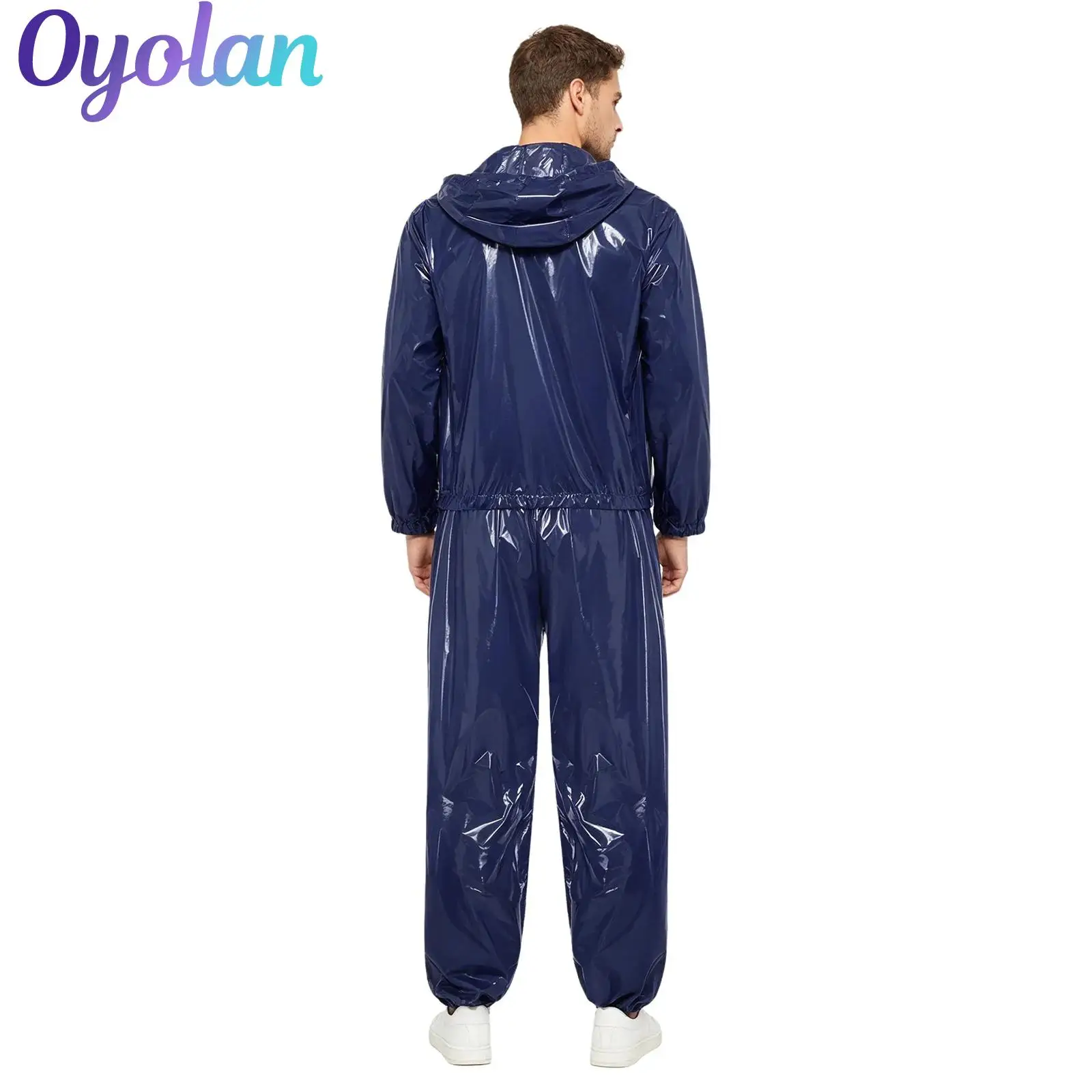 Mens Waterproof Tracksuit Hooded Outfit Front Zipper Pocket Hoodie Sweatshirt Windbreaker And Jogging Pants Rainwear Sportswear
Mens Waterproof Tracksuit Hooded Outfit Front Zipper Pocket Hoodie Sweatshirt Windbreaker And Jogging Pants Rainwear Sportswear