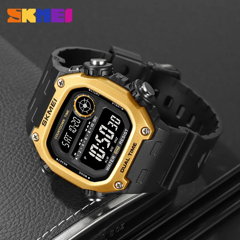 SKMEI Back Light Digital Countdown Sports Watches For Men Women Fashion 5Bar Waterproof Stopwatch Alarm Wristwatch montre homme
SKMEI Back Light Digital Countdown Sports Watches For Men Women Fashion 5Bar Waterproof Stopwatch Alarm Wristwatch montre homme