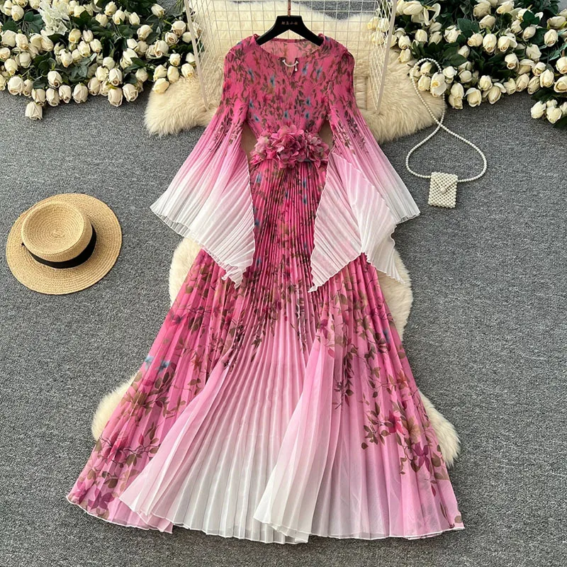 Floral Dress Printed Dress 2026 New Women Waist Pleated Bat Sleeve Long Dress Elegant High Sense Party Dress Bodycon Vestidos
Floral Dress Printed Dress 2026 New Women Waist Pleated Bat Sleeve Long Dress Elegant High Sense Party Dress Bodycon Vestidos