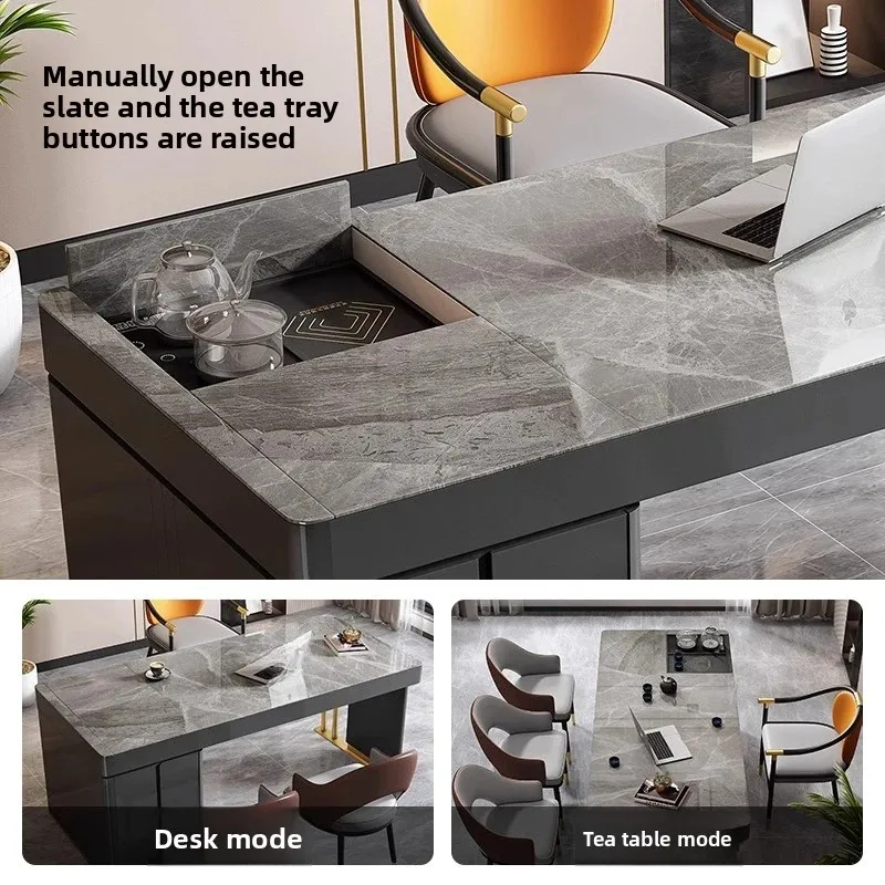LMM light luxury lifting tea table desk integrated dual-purpose modern simple office rock slab tea table combination
LMM light luxury lifting tea table desk integrated dual-purpose modern simple office rock slab tea table combination