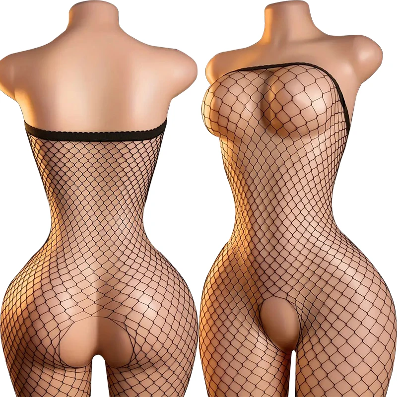 Off Shoulder Open Crotch Underwear Babydolls Fishnet Hollow Bodystocking Sexy Crotchless Lingerie Women Erotic Baby Doll Dresses
Off Shoulder Open Crotch Underwear Babydolls Fishnet Hollow Bodystocking Sexy Crotchless Lingerie Women Erotic Baby Doll Dresses