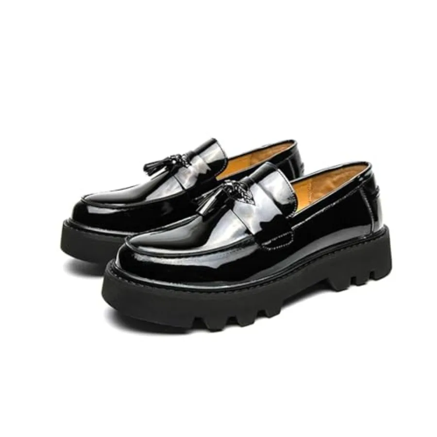 Men's Patent Leather Slip-On Tassel Dress Platform Loafers Casual Non-Slip Penny Formal Shoes Business Party Wedding Prom Mocca
Men's Patent Leather Slip-On Tassel Dress Platform Loafers Casual Non-Slip Penny Formal Shoes Business Party Wedding Prom Mocca